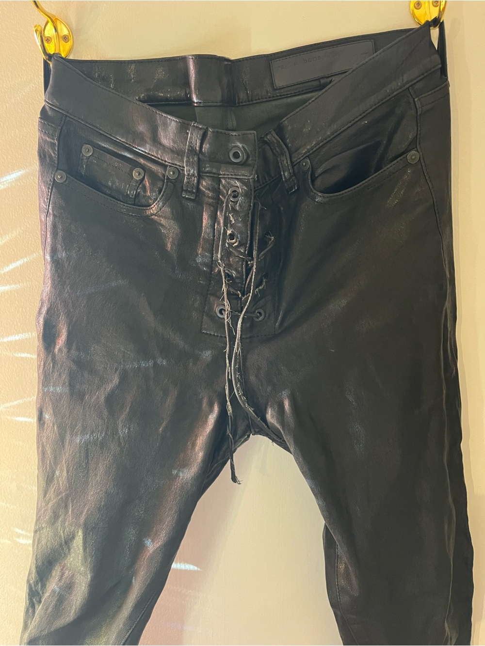 rag & bone leather pants - Picture 3 of 7